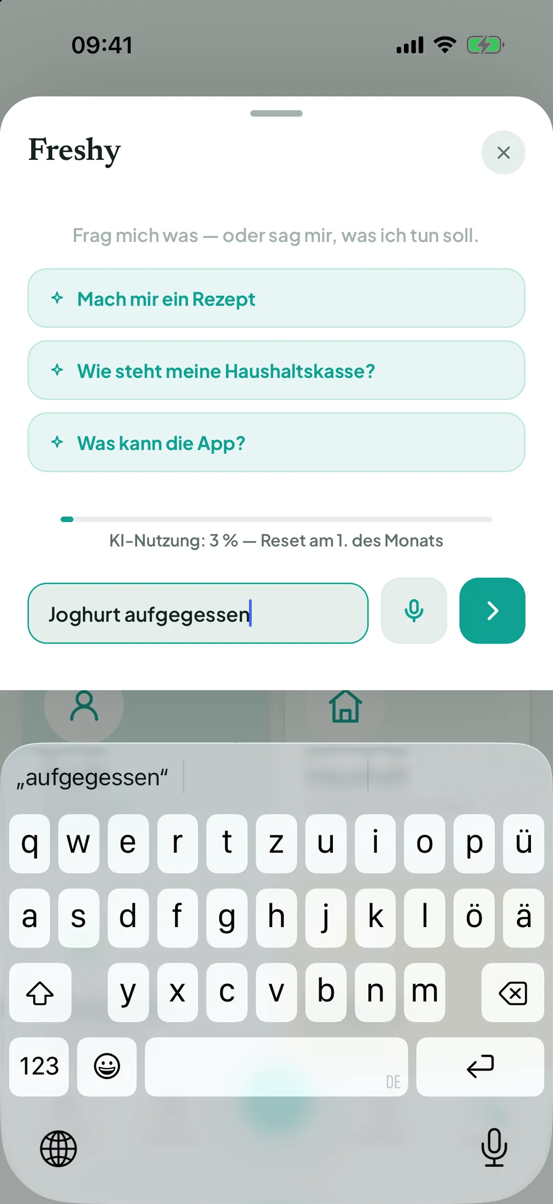 Befehl tippen