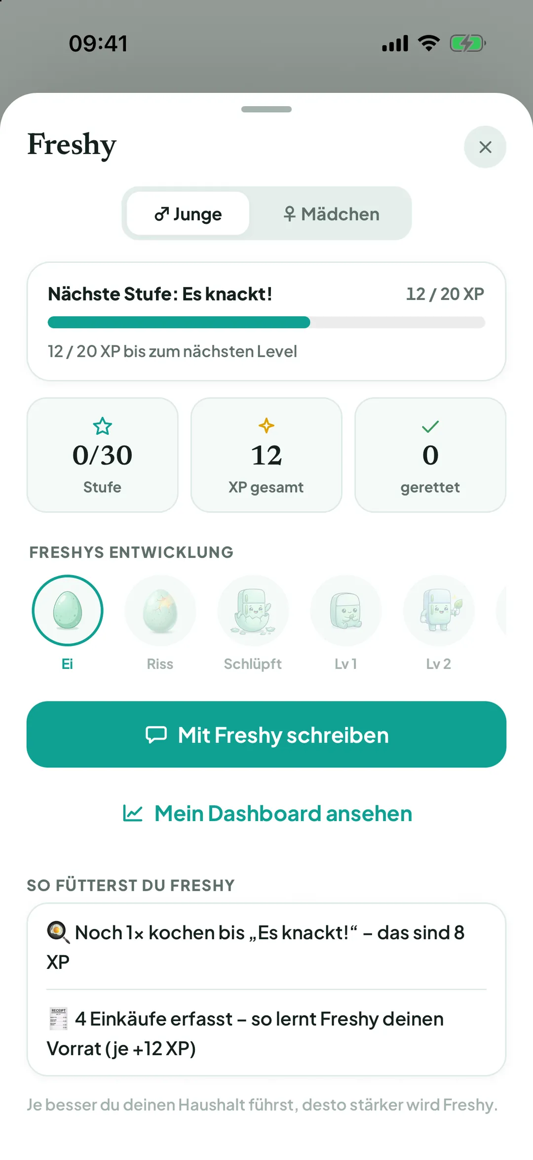 So fütterst du Freshy