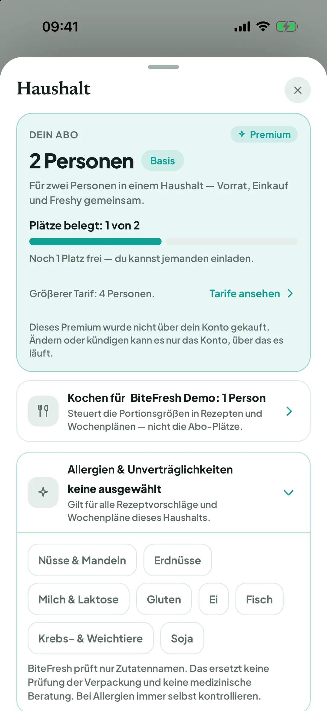 Allergien & Unverträglichkeiten im Haushalt