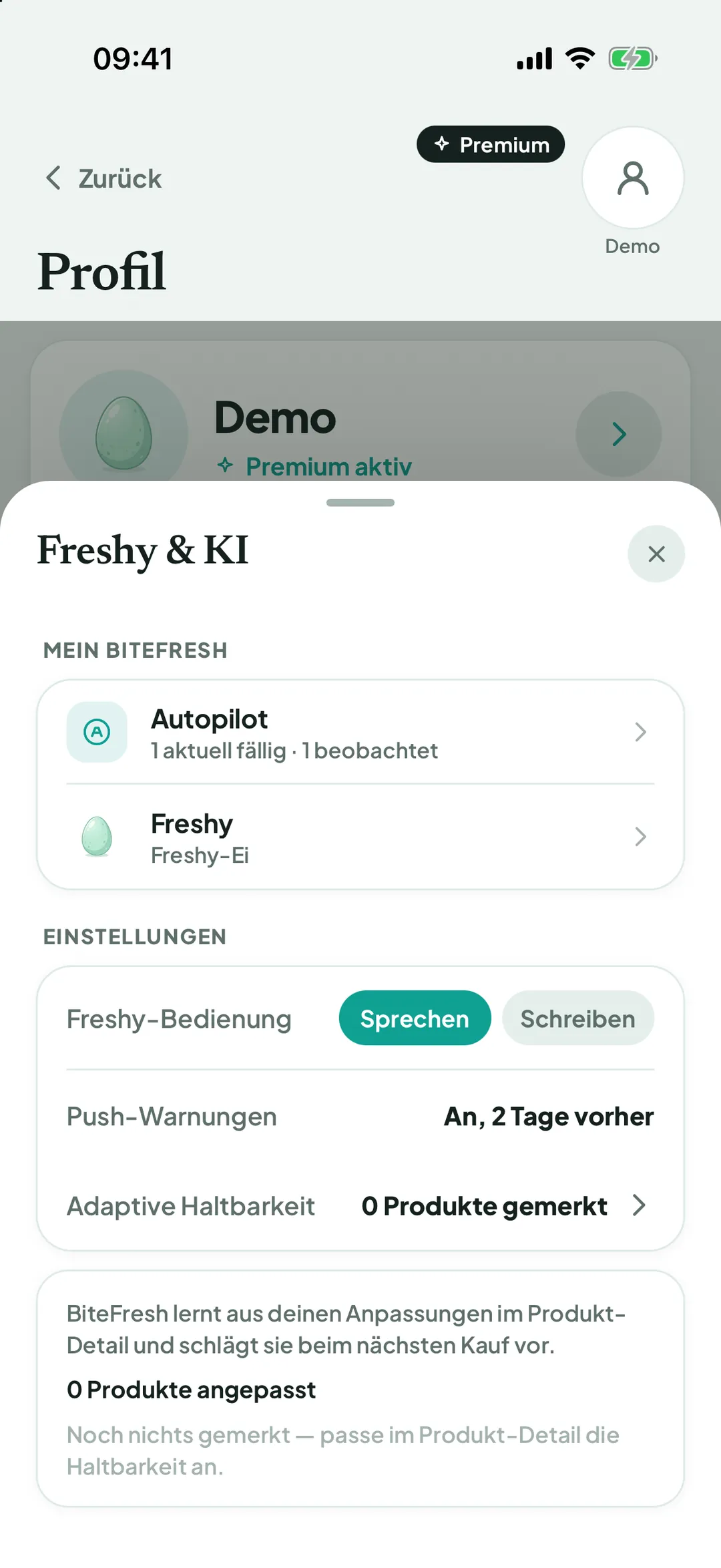 Liste „Gemerkte Haltbarkeiten“